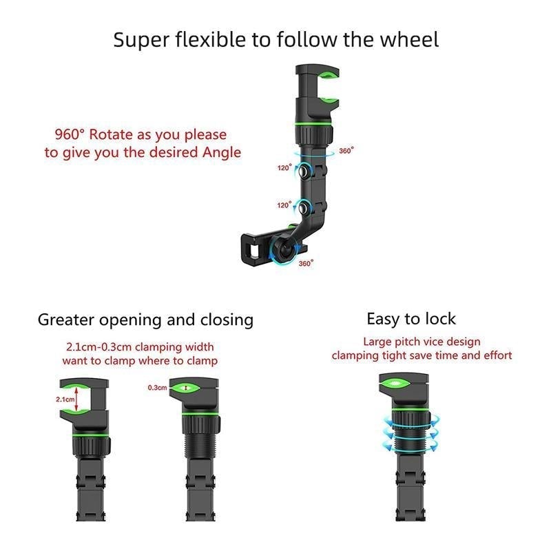 360° Draaiende Multifunctionele Auto Telefoonhouder