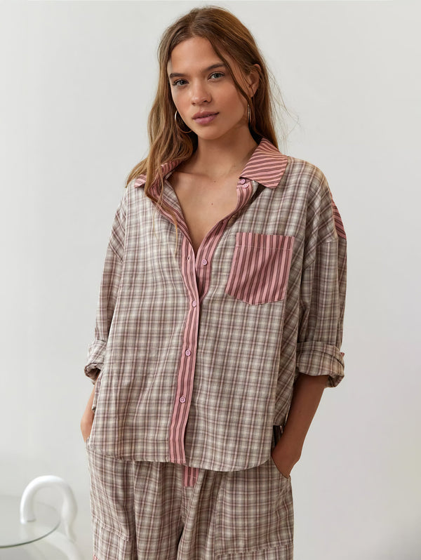 Agnes™️ | Nachtelijk Chic | Stijlvolle Pyjama