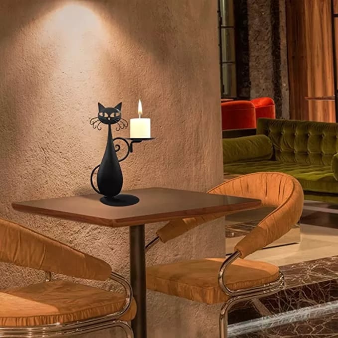 Black Cat Magic™️ | Mystiek Ambiance Creëren met Kandelaar Decor