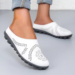 Aneka™️ | Nieuwe Cropped Echt Leer Zomerschoenen voor Vrouwen