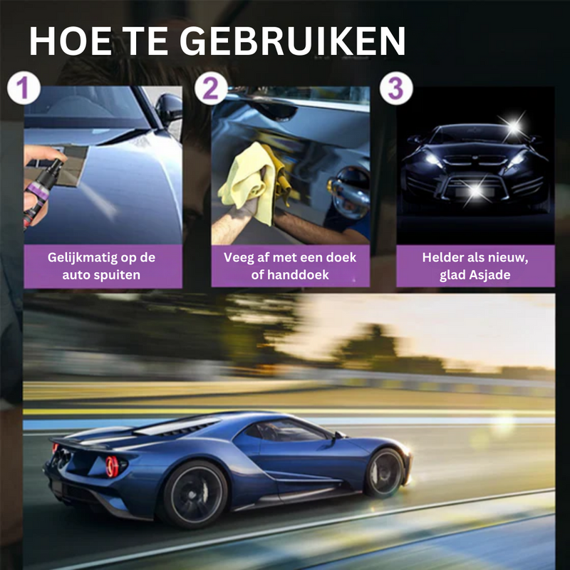 Auto Shine™️ | Snel en duurzaam beschermend | Krachtige spuitbus