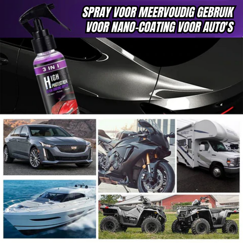 Auto Shine™️ | Snel en duurzaam beschermend | Krachtige spuitbus