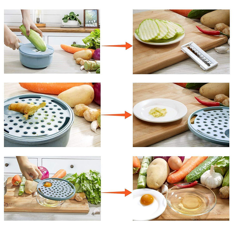 9-in-1 Multiple Blade Vegetable Slicer™ | Helpt om groenten efficiënt te snijden