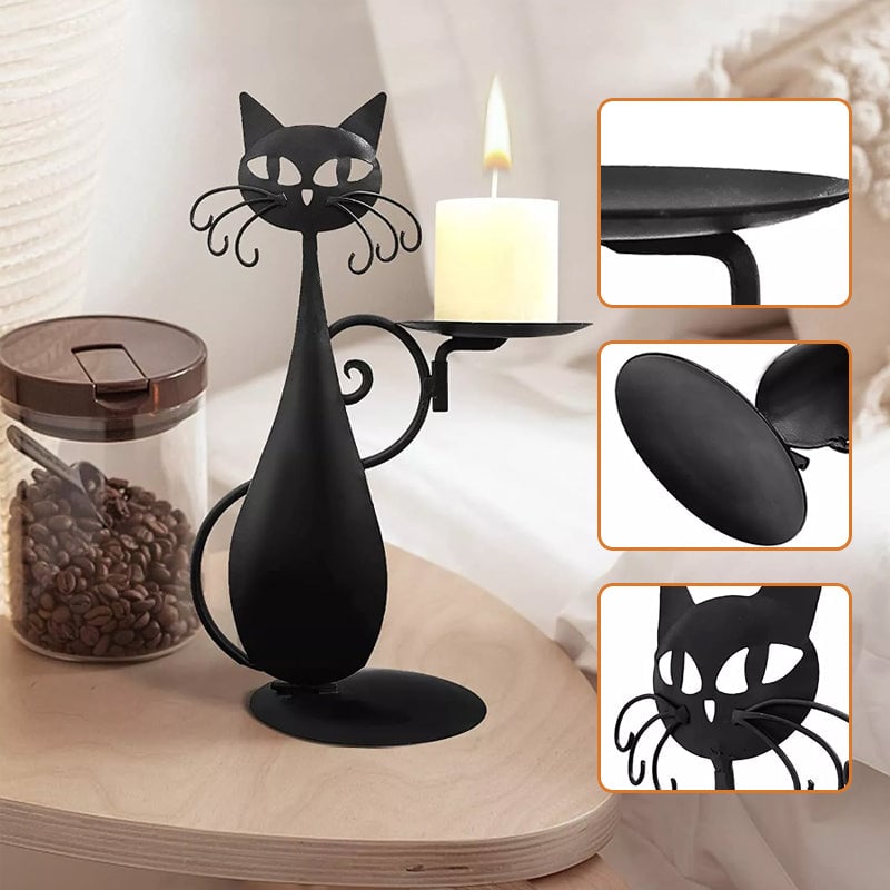 Black Cat Magic™️ | Mystiek Ambiance Creëren met Kandelaar Decor