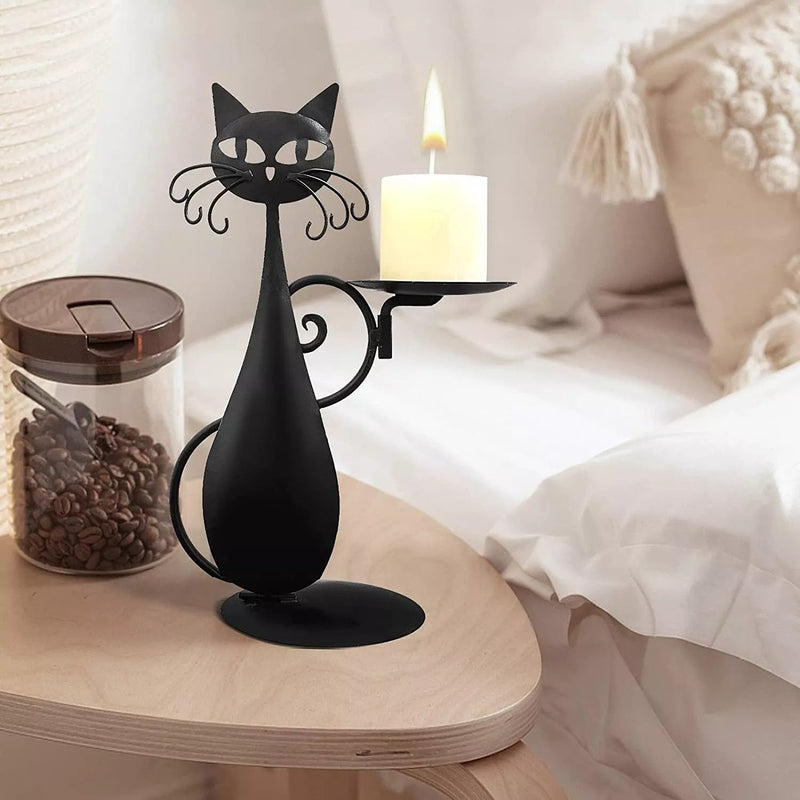 Black Cat Magic™️ | Mystiek Ambiance Creëren met Kandelaar Decor