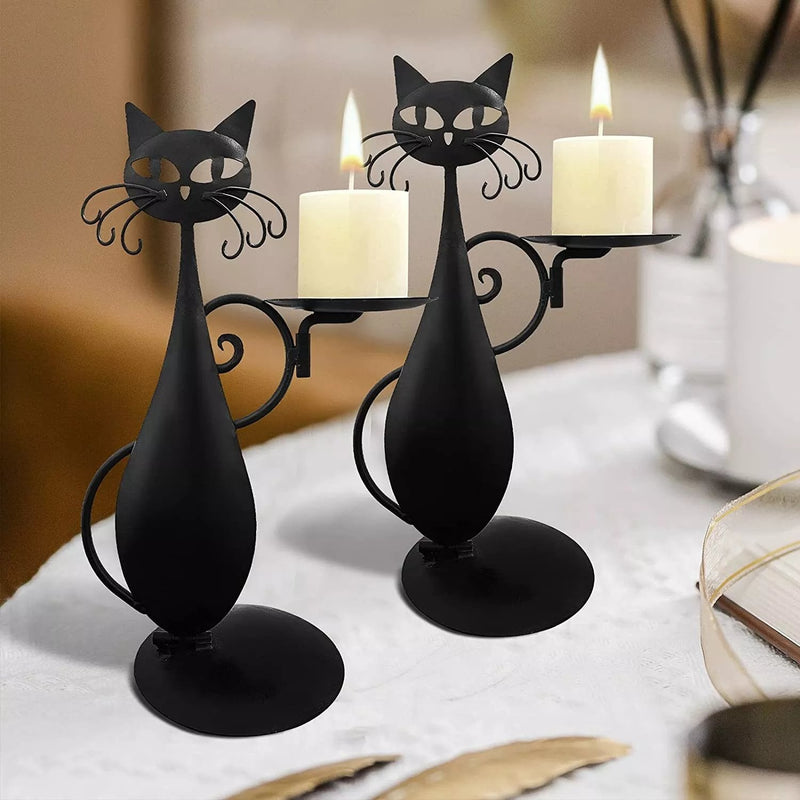 Black Cat Magic™️ | Mystiek Ambiance Creëren met Kandelaar Decor